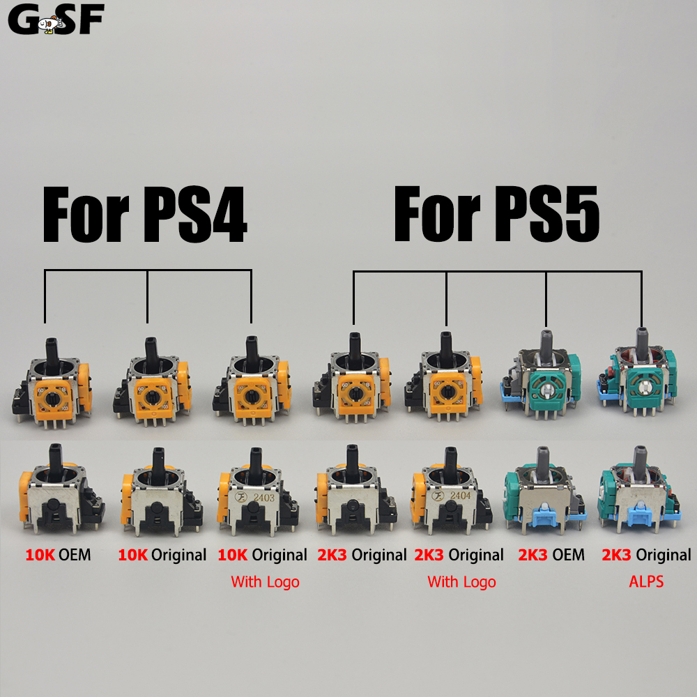Gaming Console Repair - 2PCS Joysticks Replacement for PS5 PS4