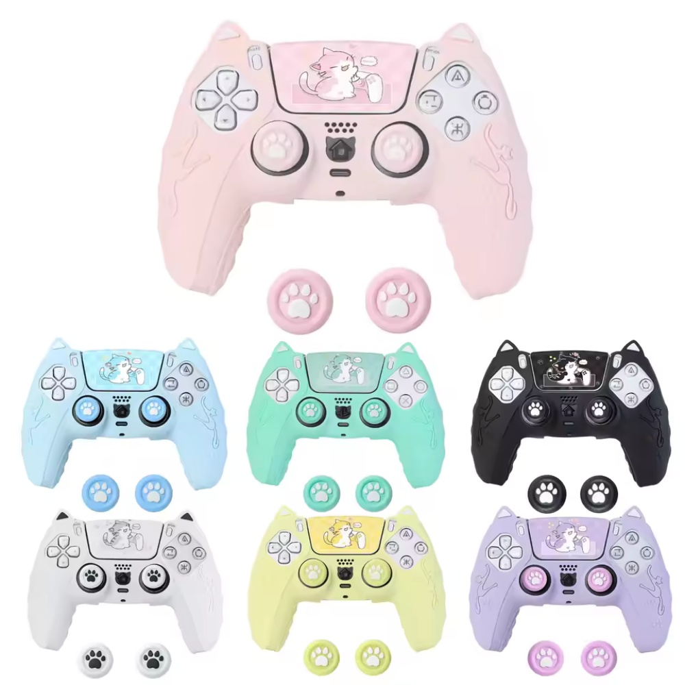 Ps5 Controller Cover - NEW Lovely Cat Silicone Soft Protector