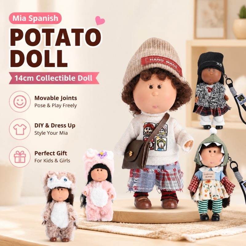 Gaming Console Keychain - Mia Spanish Potato Doll 14cm Vinyl
