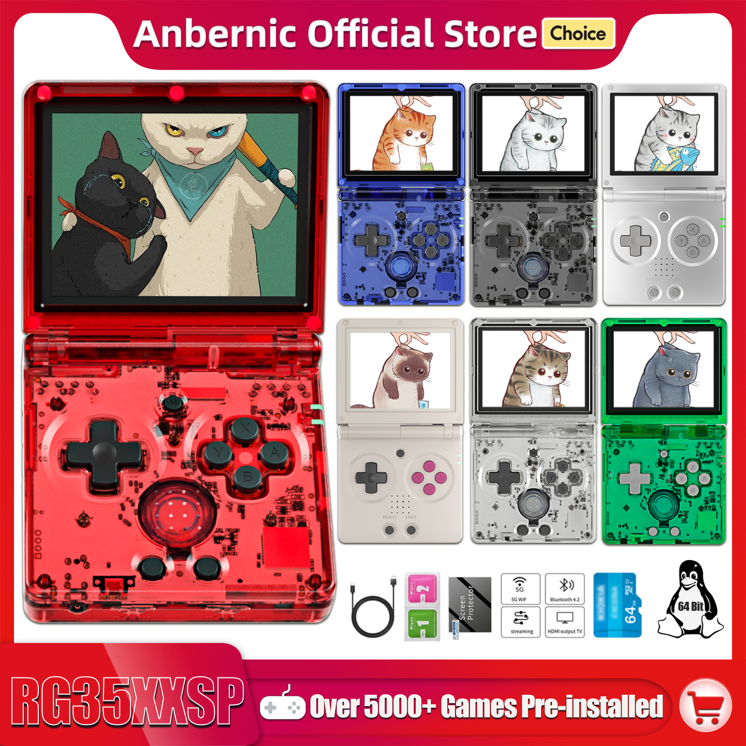 Anbernic NEW RG35XXSP Flip Han - Gaming Console Online 리뷰 및 가격