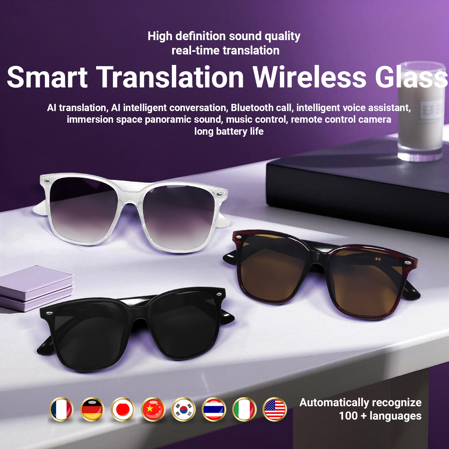 LIGE AI Smart Glasses Women Me - Gaming Glasses Uv 리뷰 및 가격