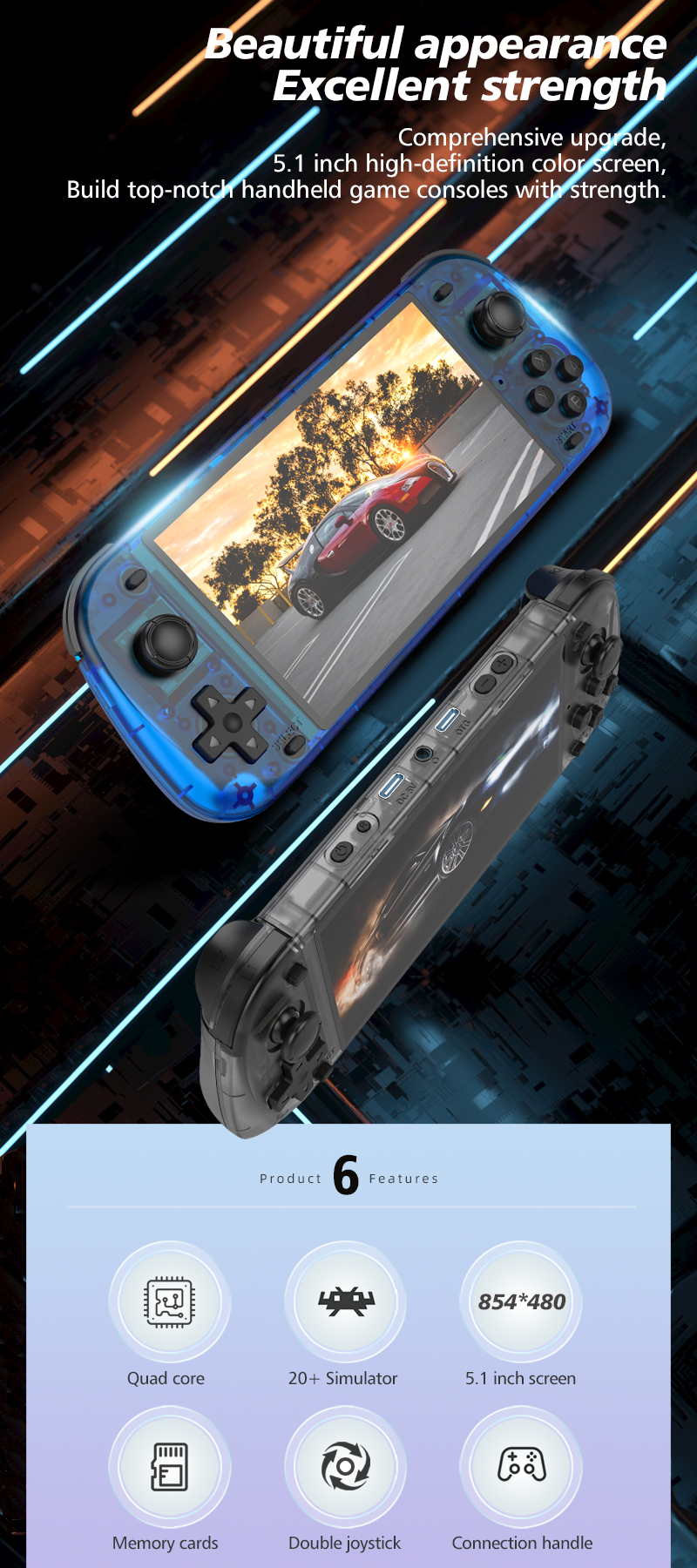 R50S Retro Handheld Games Cons - Gaming Console Online 리뷰 및 가격