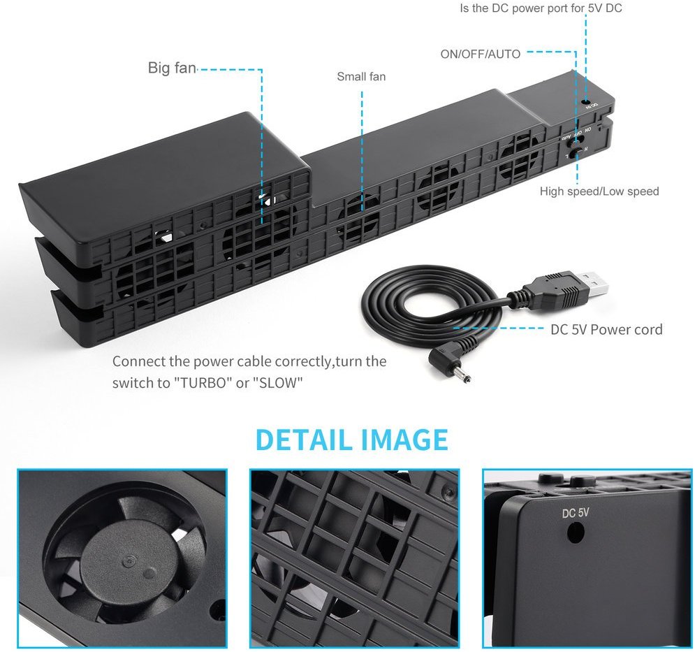 Fan Cooling Cooler For Sony PS - Gaming Console Organizer 리뷰 및 가격