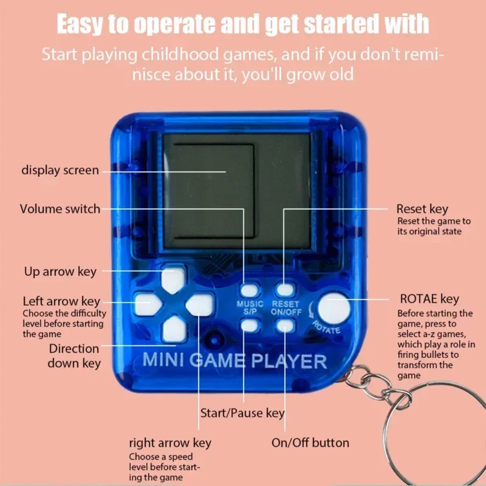 Portable Mini Pocket Classic G - Gaming Console Keychain 리뷰 및 가격