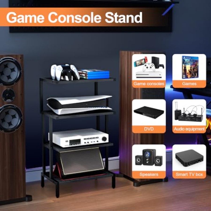 Media Stand Gaming Shelf 4 Tie - Gaming Console With 리뷰 및 가격