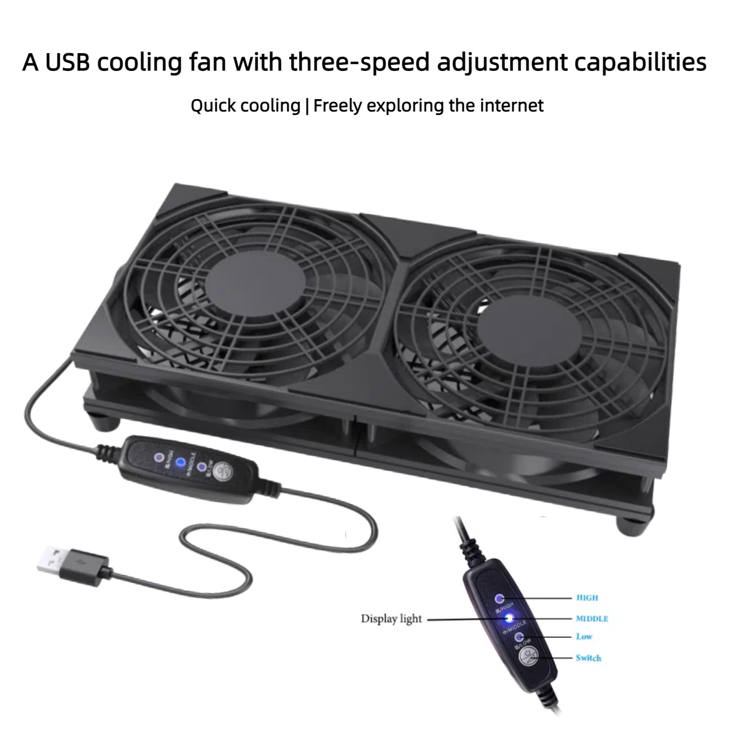 Dual USB Cooling Fan with 3-Sp - Gaming Console With 리뷰 및 가격