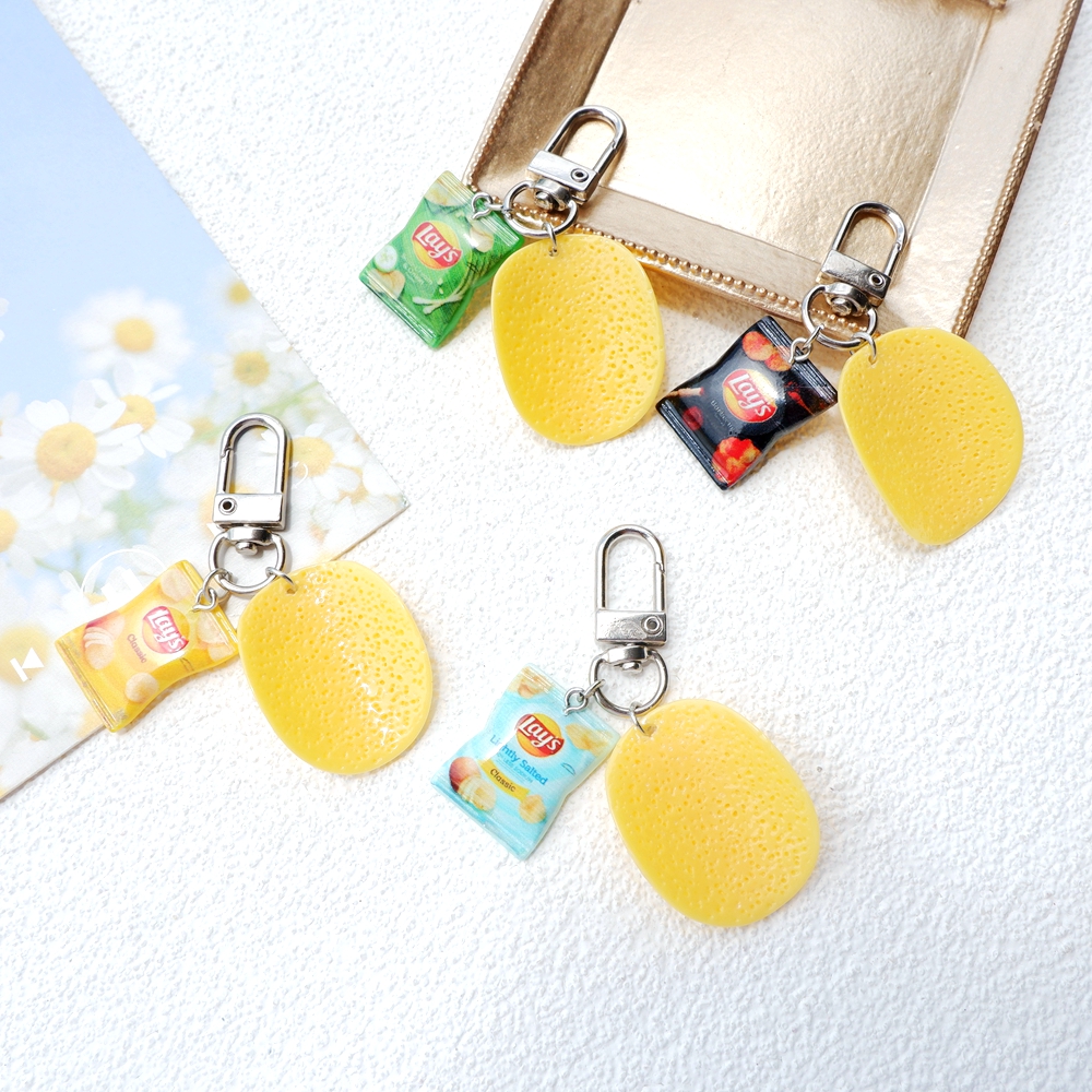 1pcs Cute Potato Chips Snacks  - Gaming Console Keychain 리뷰 및 가격