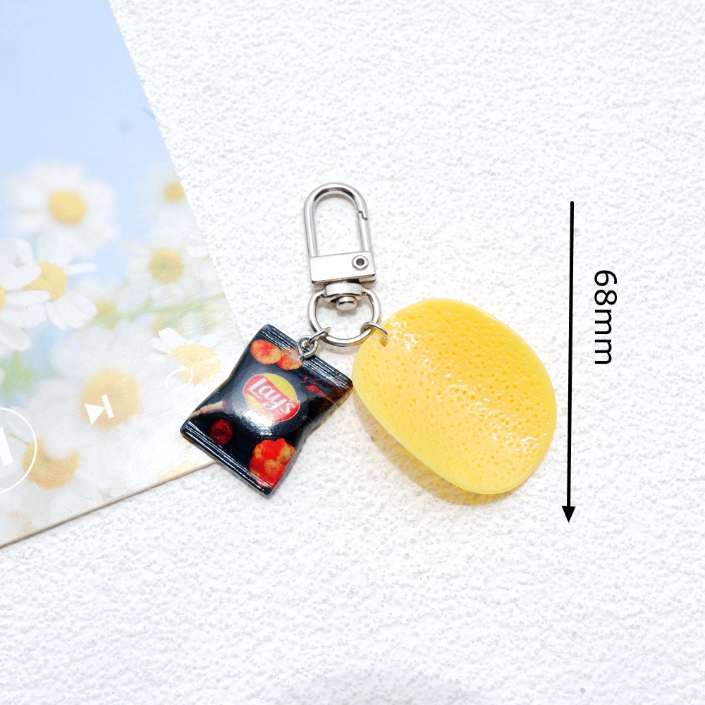 1pcs Cute Potato Chips Snacks  - Gaming Console Keychain 리뷰 및 가격