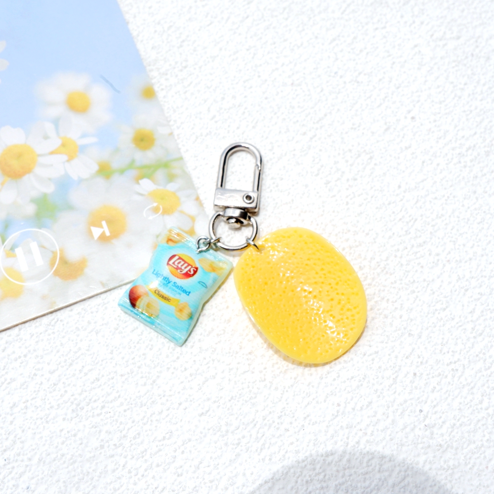 1pcs Cute Potato Chips Snacks  - Gaming Console Keychain 리뷰 및 가격