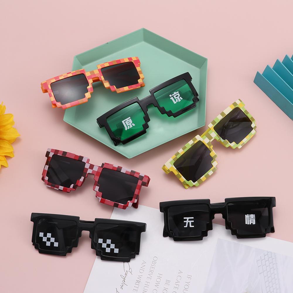 Funny Pixelated Mosaic Glasses - Gaming Glasses Uv 리뷰 및 가격