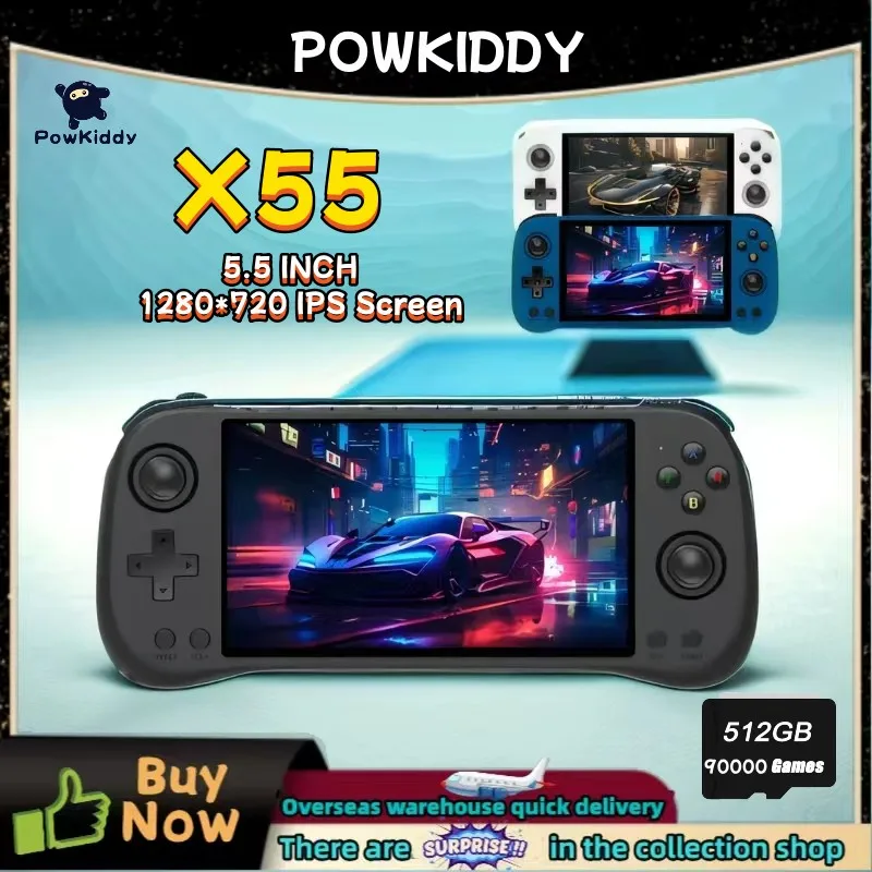 POWKIDDY X55 Handheld Game Con - Gaming Console X55 리뷰 및 가격