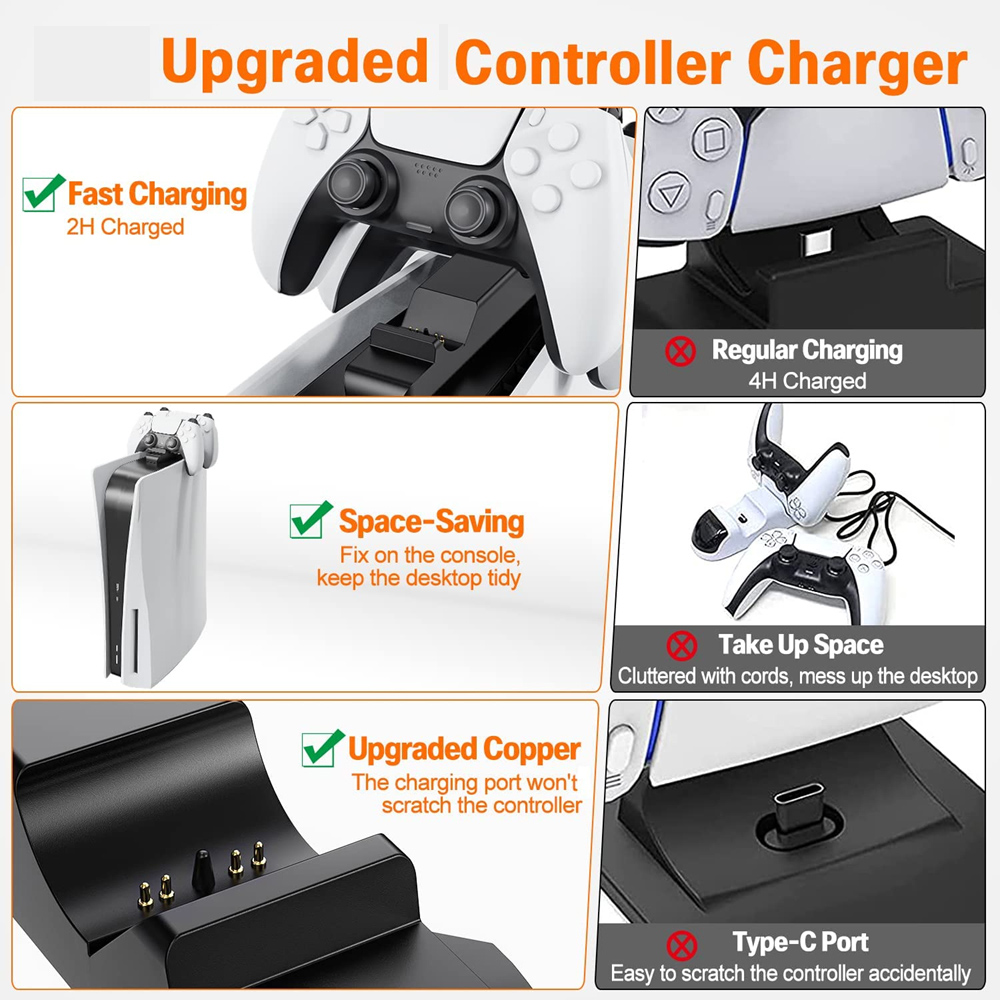 for PS5 Controller Charger Gam - Controller Charging Dock 리뷰 및 가격