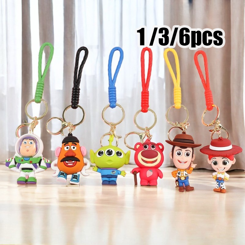 1/3/6pcs Cute Cartoon Buzz Lot - Gaming Console Keychain 리뷰 및 가격