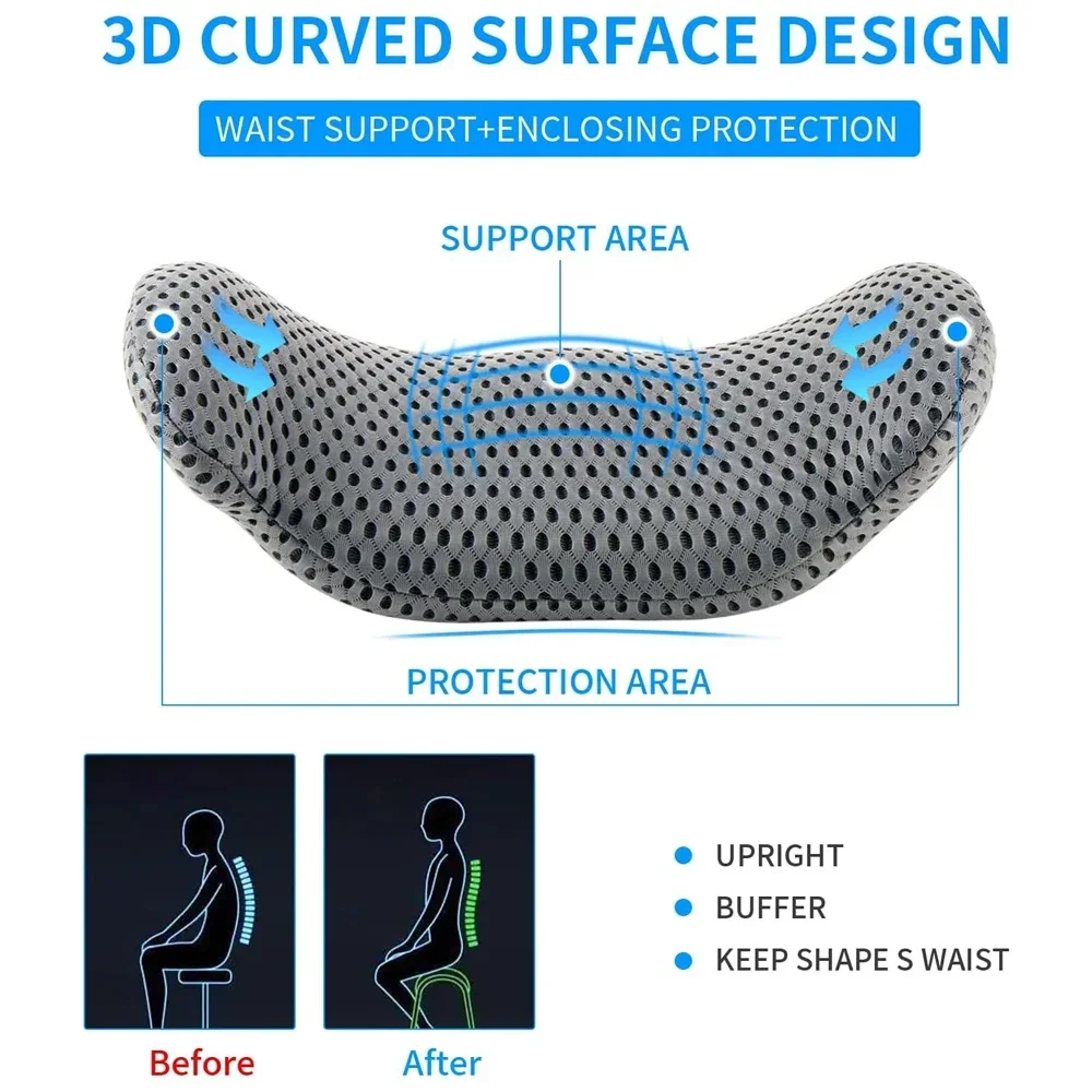 Memory Foam Lumbar Support Pil - Gaming Console Car 리뷰 및 가격