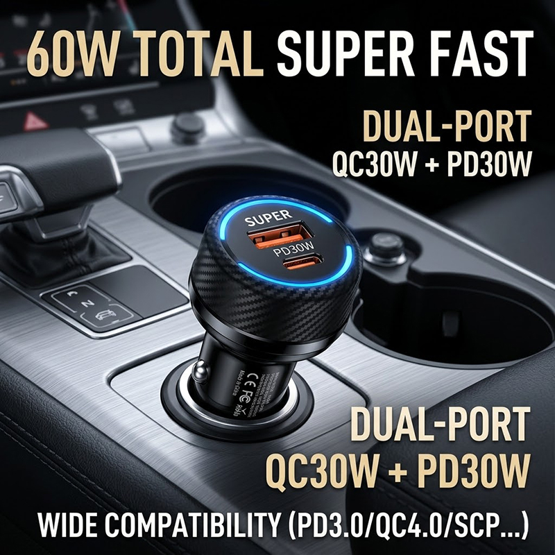 Type C 60W Fast Car Charger Du - Gaming Console Car 리뷰 및 가격
