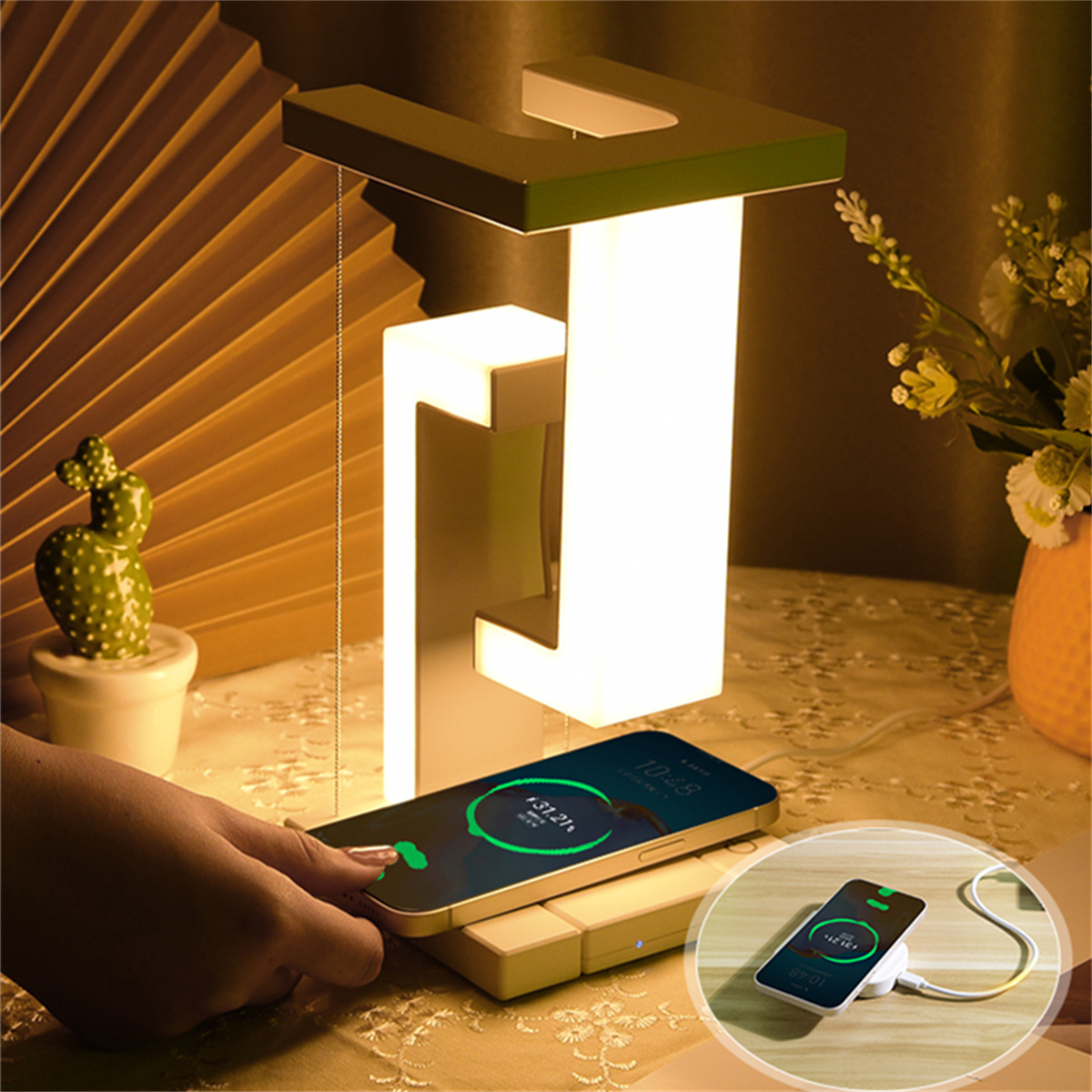Floating Desk Lamp With Wirele - Controller Charging Dock 리뷰 및 가격