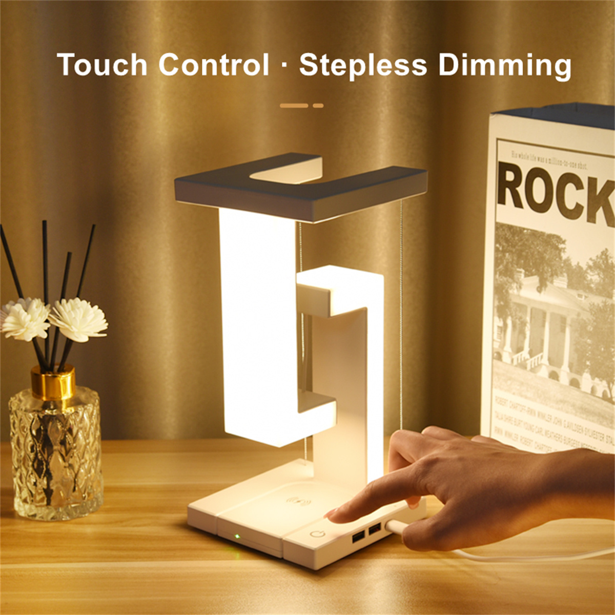Floating Desk Lamp With Wirele - Controller Charging Dock 리뷰 및 가격