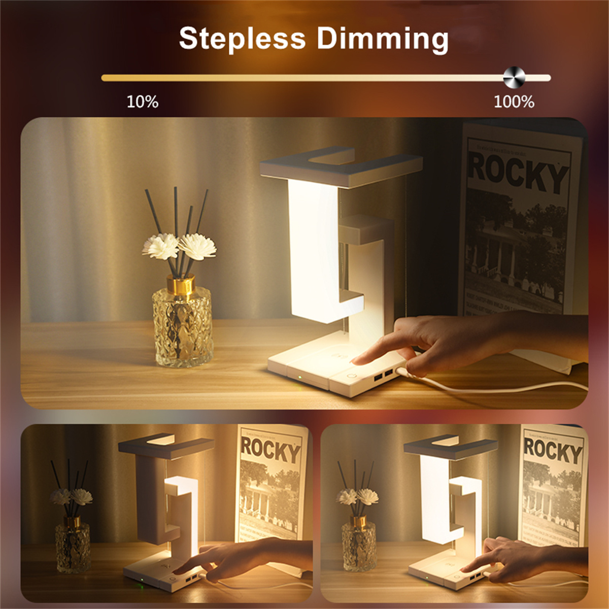 Floating Desk Lamp With Wirele - Controller Charging Dock 리뷰 및 가격