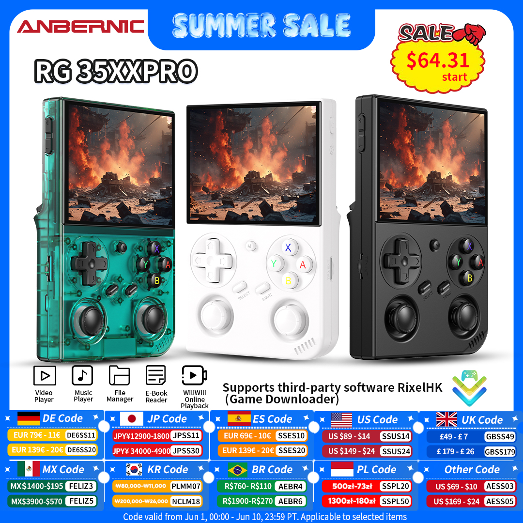 Anbernic RG 35XXPro Retro Hand - Gaming Console Types 리뷰 및 가격
