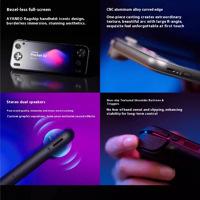 AYANEO Pocket S2 Pro Handheld  - Gaming Console Types 리뷰 및 가격
